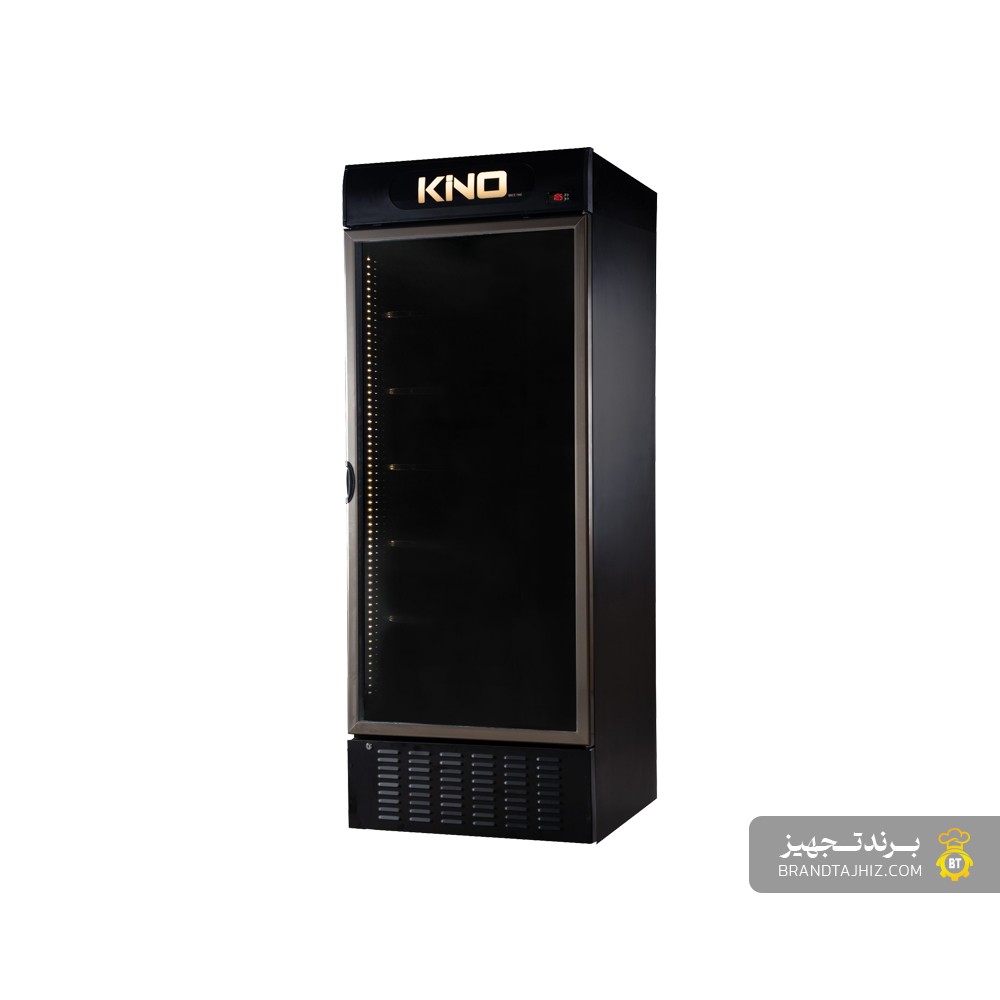یخچال ویترینی تک درب مشکی کینو (KINO) - مدل KR680 BL