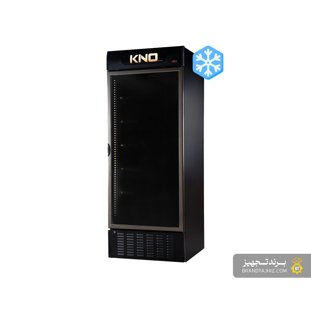 فریزر ویترینی تک درب مشکی کینو (KINO) - مدل KF680 BL