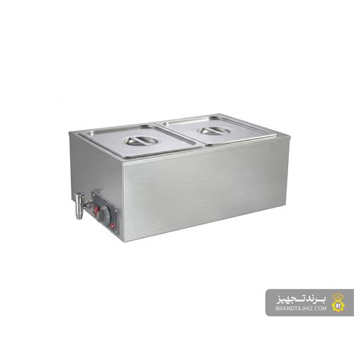 بن‌ماری گرم (کانترگرم) رومیزی دو لگن براکس (BURAX) - مدل BM-165BT-2