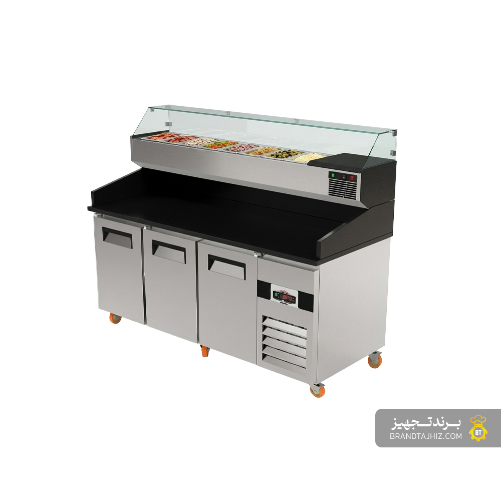 میزکار یخچال‌دار رویه سنگی BT - مدل TS3