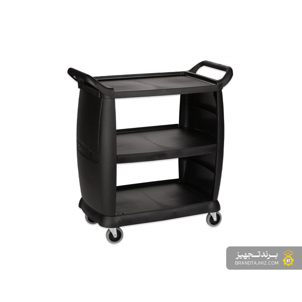 ترولی حمل غذا 3 طبقه دو طرف بسته طرح کارلایز (Carlise)