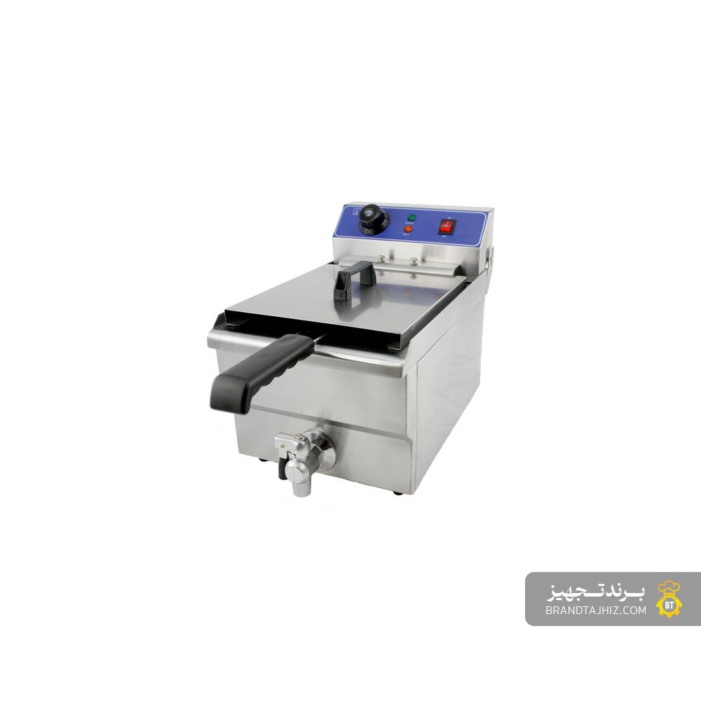 سرخ‌کن برقی تک لگن براکس (BURAX) با شیر تخلیه - مدل TEF131 V