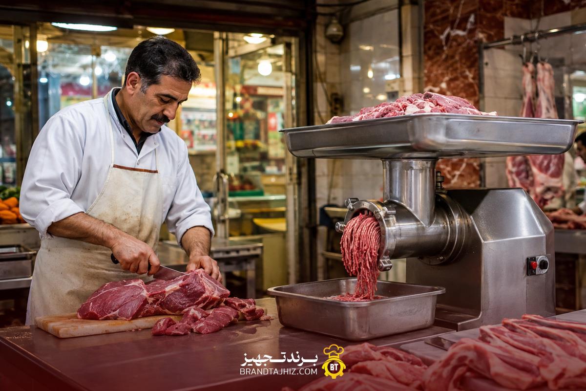 چرخ گوشت صنعتی برای پروتئینی‌ها
